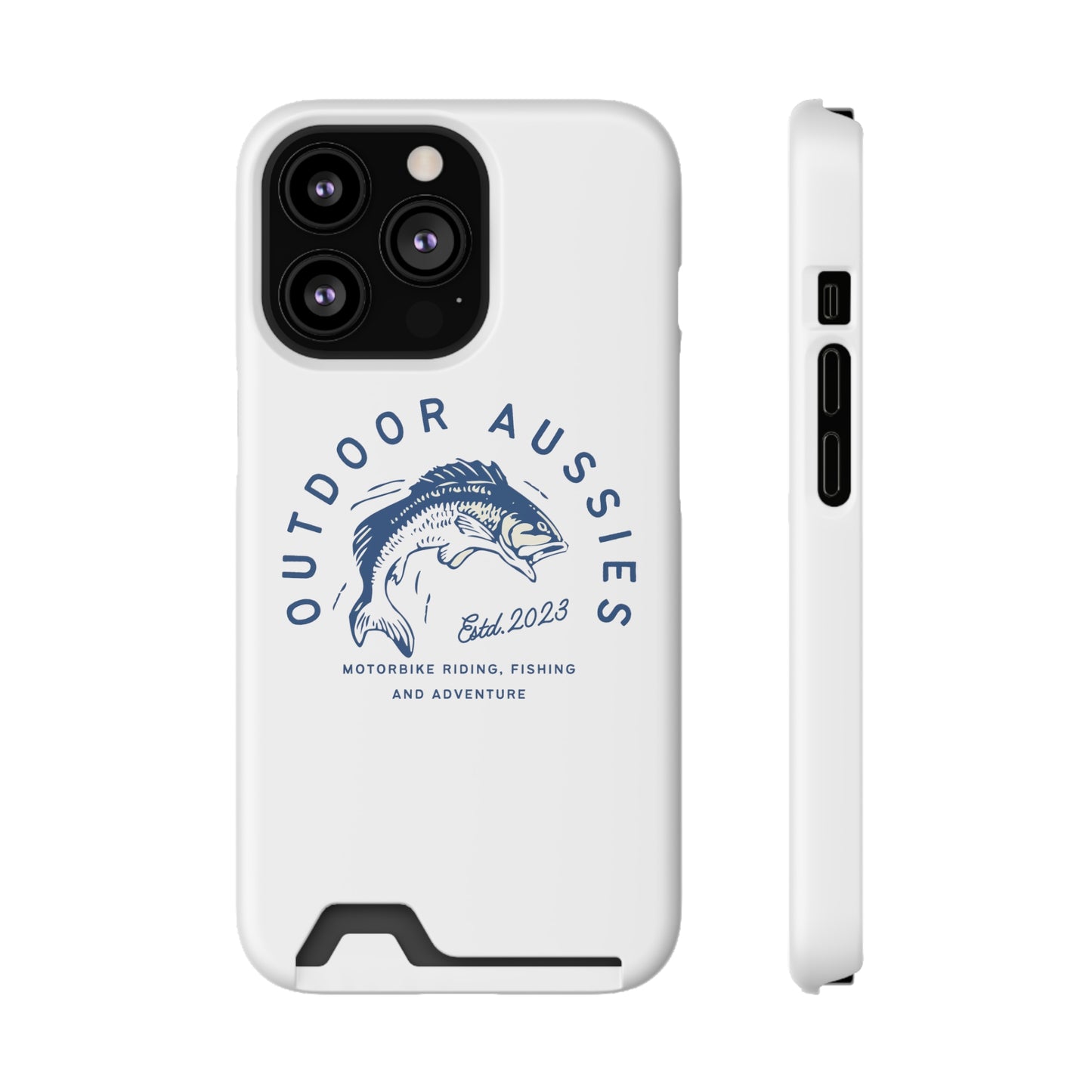 Outdoor Aussies Barra Phone Case With Card Holder