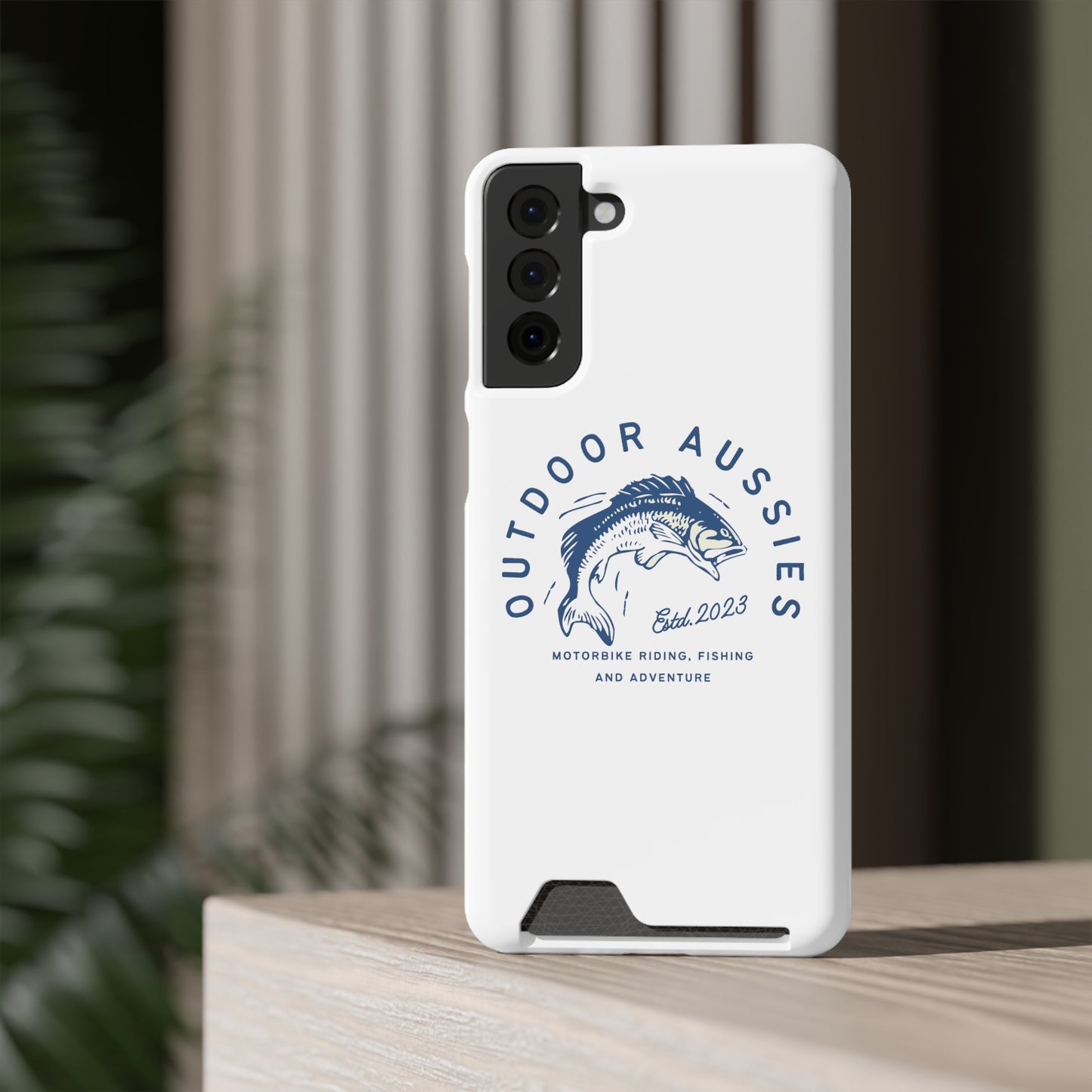 Outdoor Aussies Barra Phone Case With Card Holder