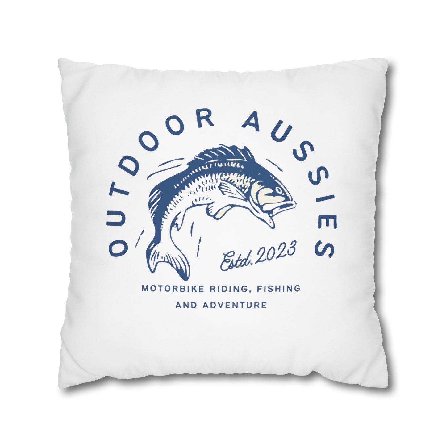 Outdoor Aussies Barra Square Poly Canvas Pillowcase