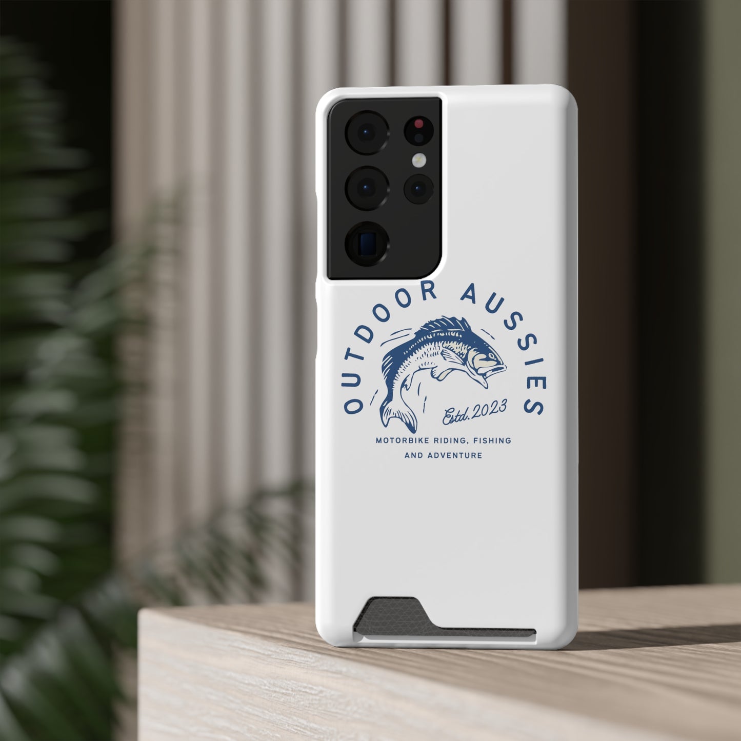 Outdoor Aussies Barra Phone Case With Card Holder