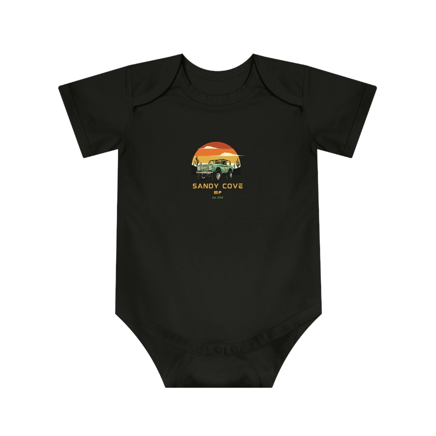 Sandy Cove MP Truck Baby Short Sleeve Bodysuit
