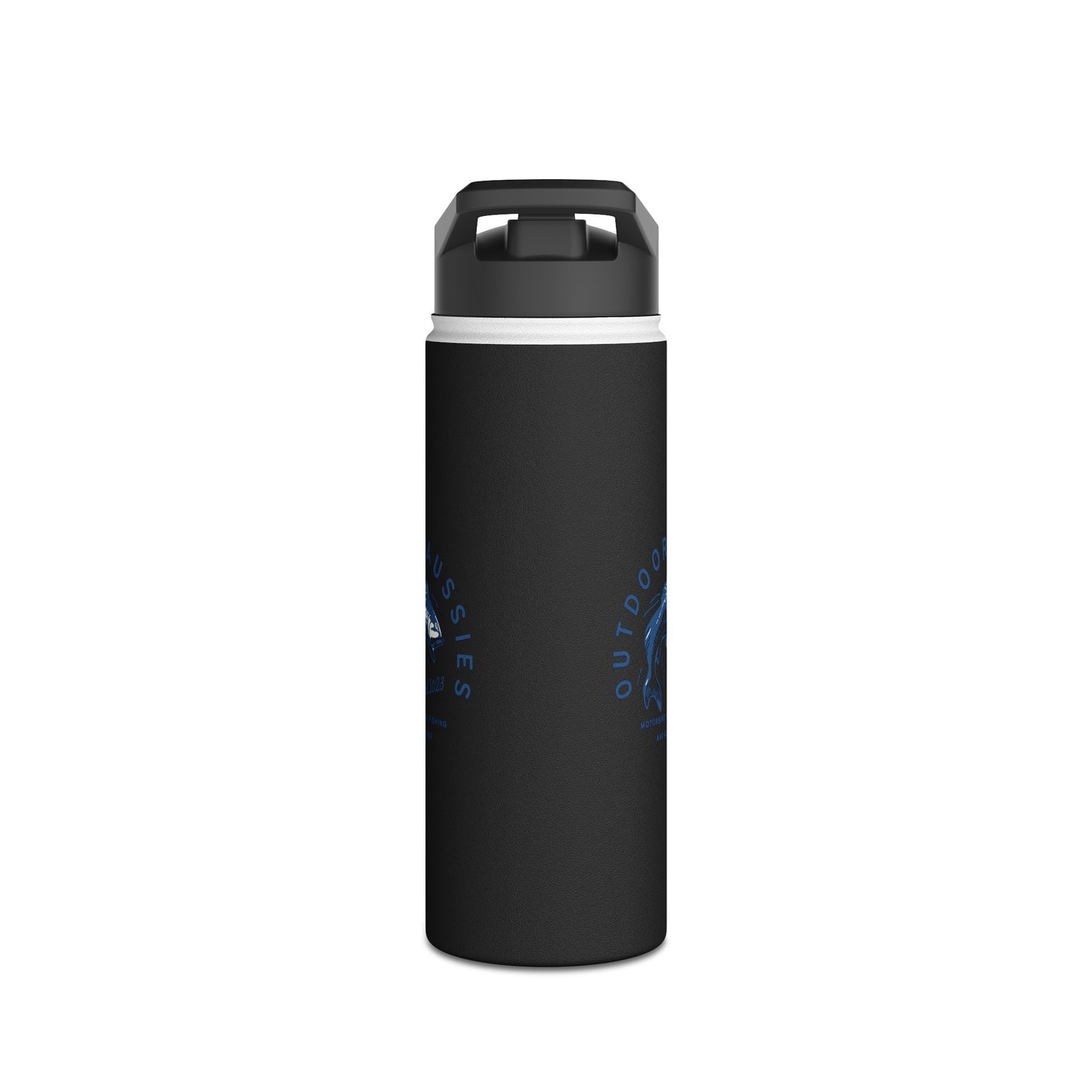 Outdoor Aussies Barra Stainless Steel Water Bottle, Standard Lid