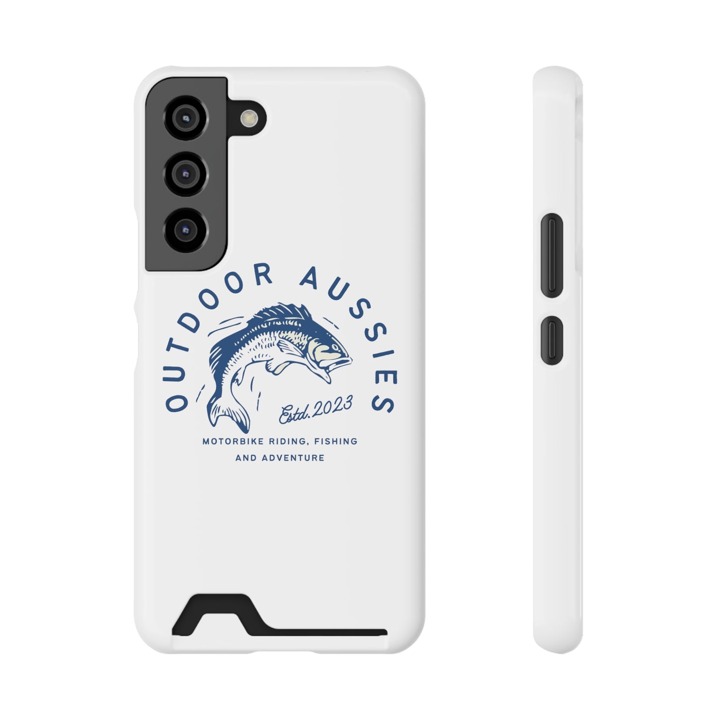 Outdoor Aussies Barra Phone Case With Card Holder