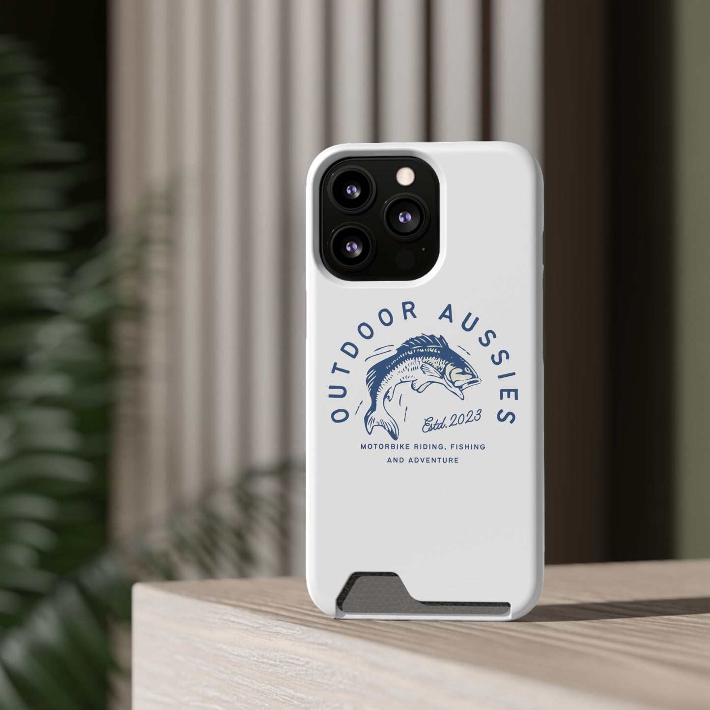 Outdoor Aussies Barra Phone Case With Card Holder