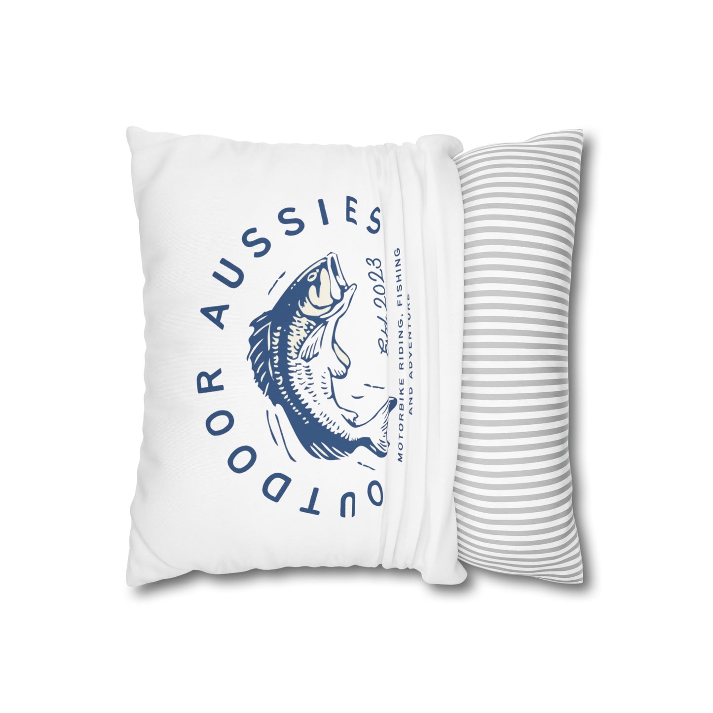 Outdoor Aussies Barra Square Poly Canvas Pillowcase
