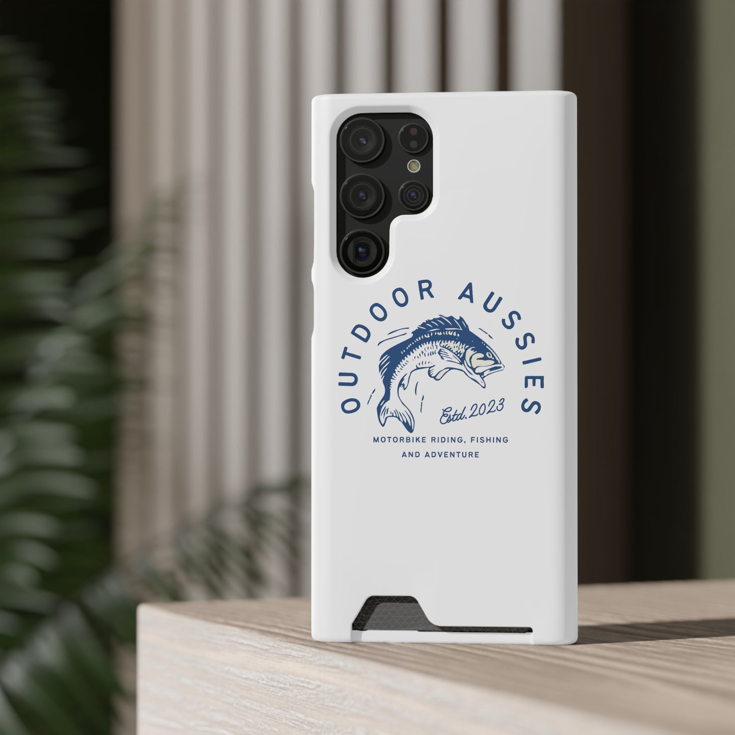 Outdoor Aussies Barra Phone Case With Card Holder