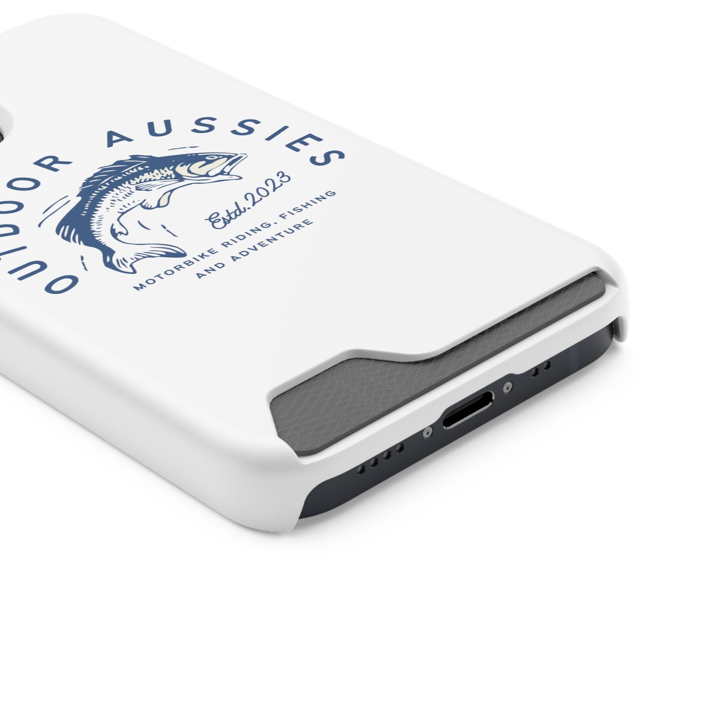 Outdoor Aussies Barra Phone Case With Card Holder