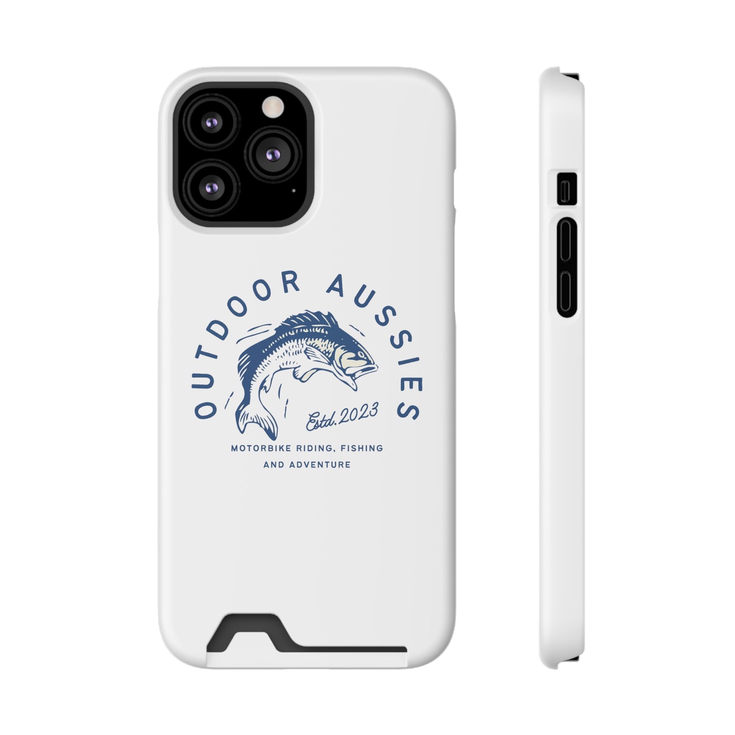 Outdoor Aussies Barra Phone Case With Card Holder