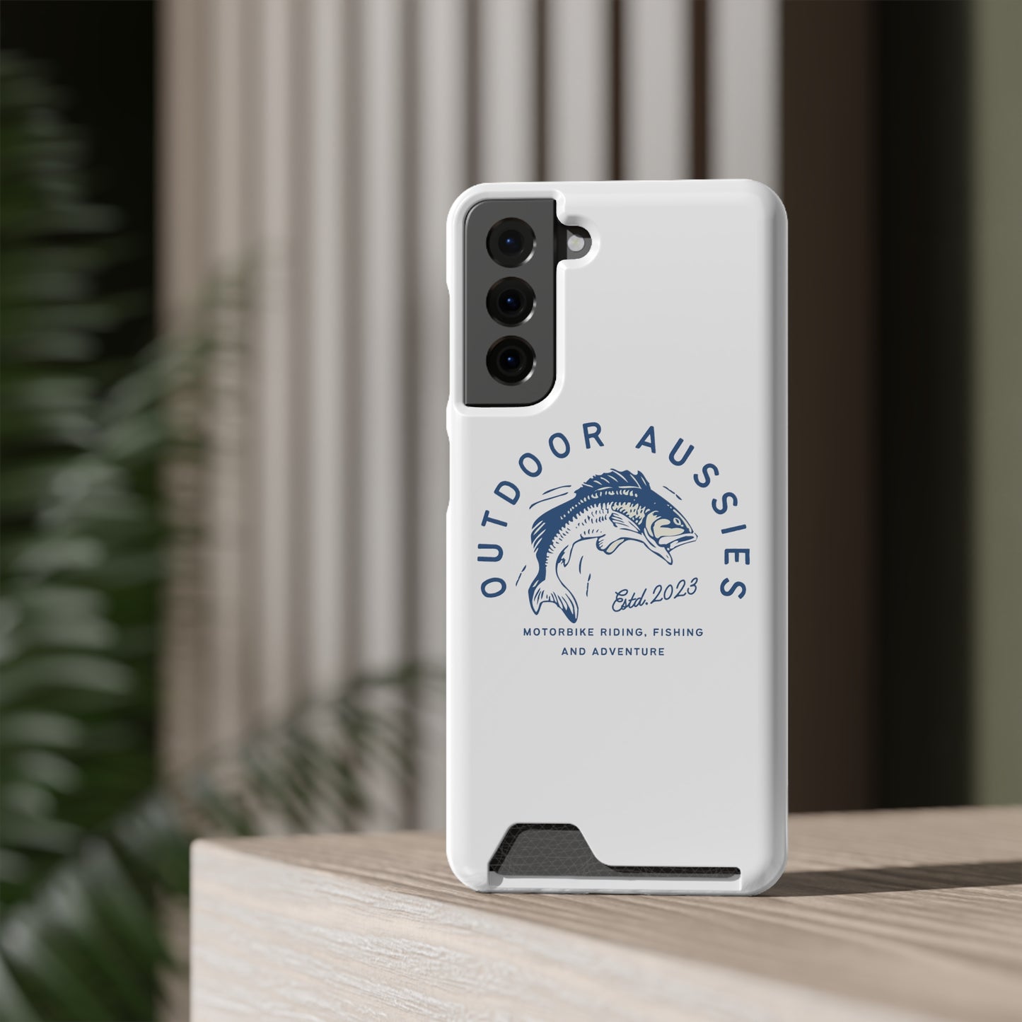 Outdoor Aussies Barra Phone Case With Card Holder
