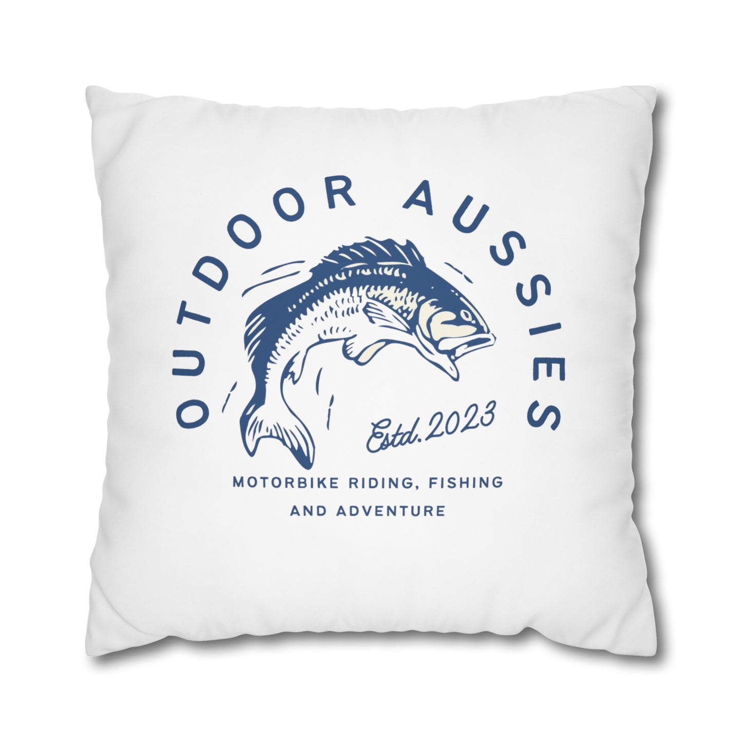 Outdoor Aussies Barra Square Poly Canvas Pillowcase
