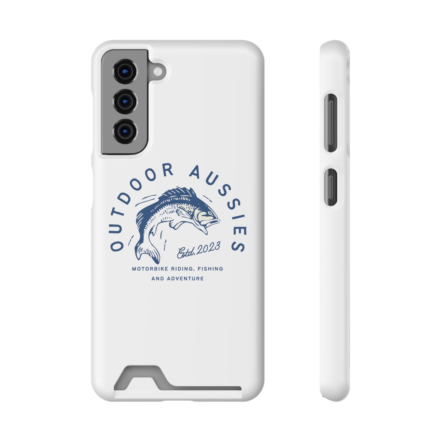 Outdoor Aussies Barra Phone Case With Card Holder