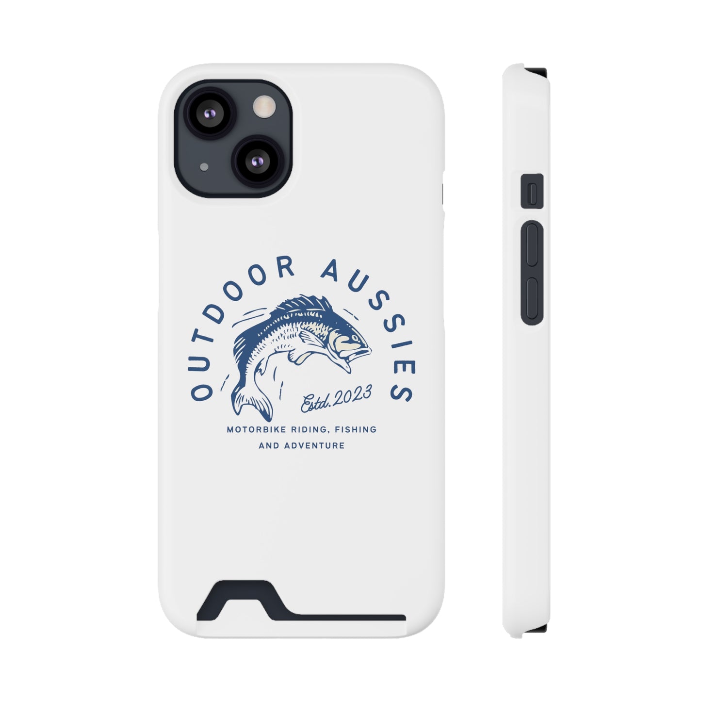 Outdoor Aussies Barra Phone Case With Card Holder