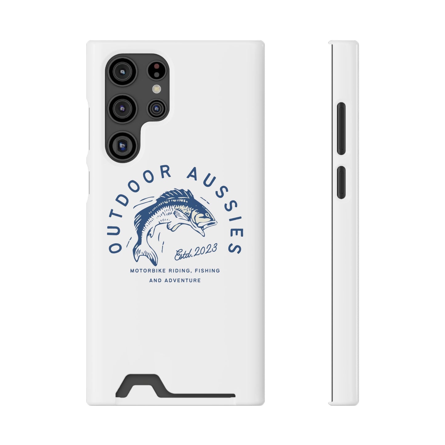 Outdoor Aussies Barra Phone Case With Card Holder