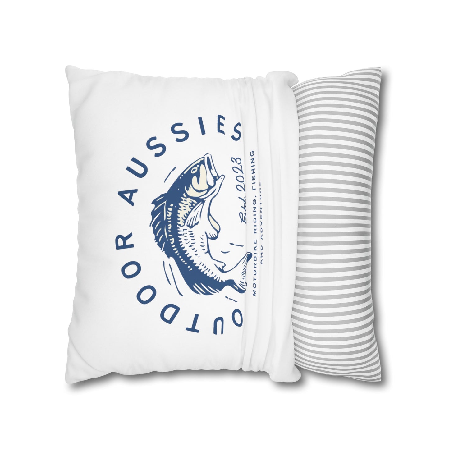 Outdoor Aussies Barra Square Poly Canvas Pillowcase