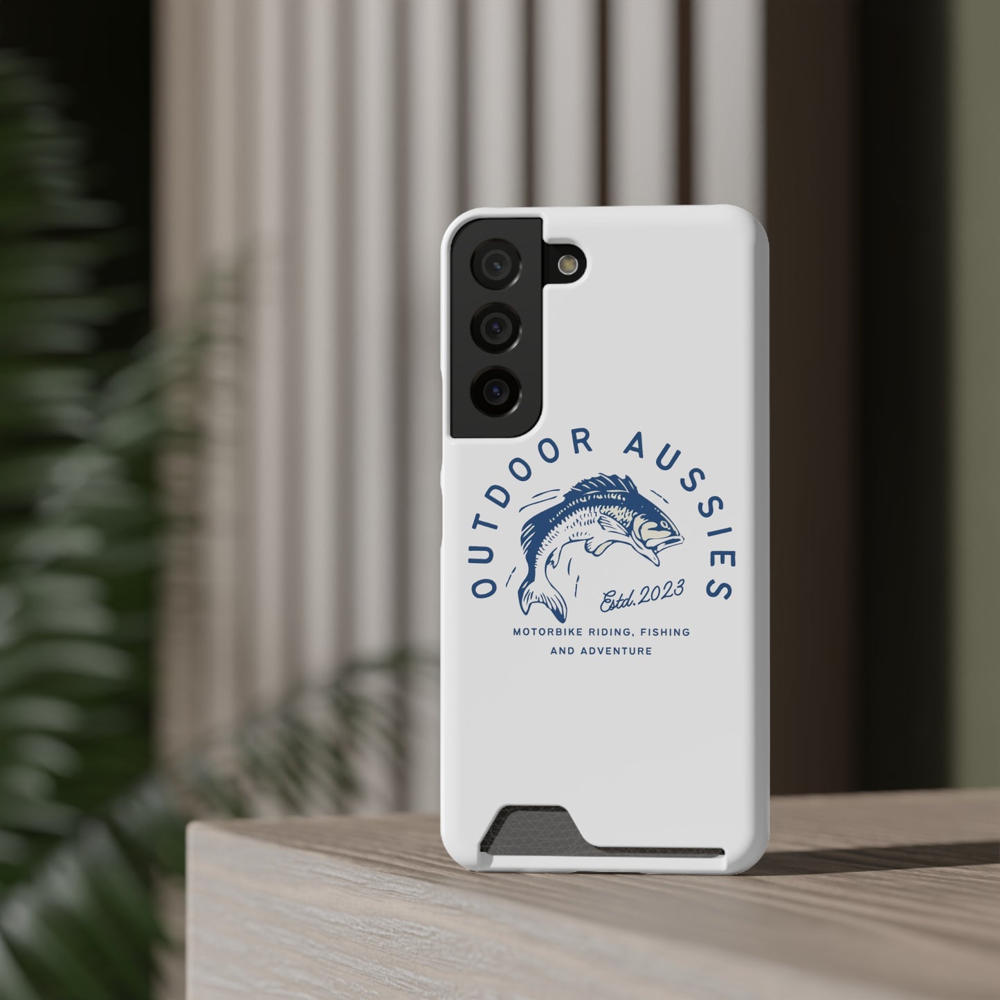 Outdoor Aussies Barra Phone Case With Card Holder