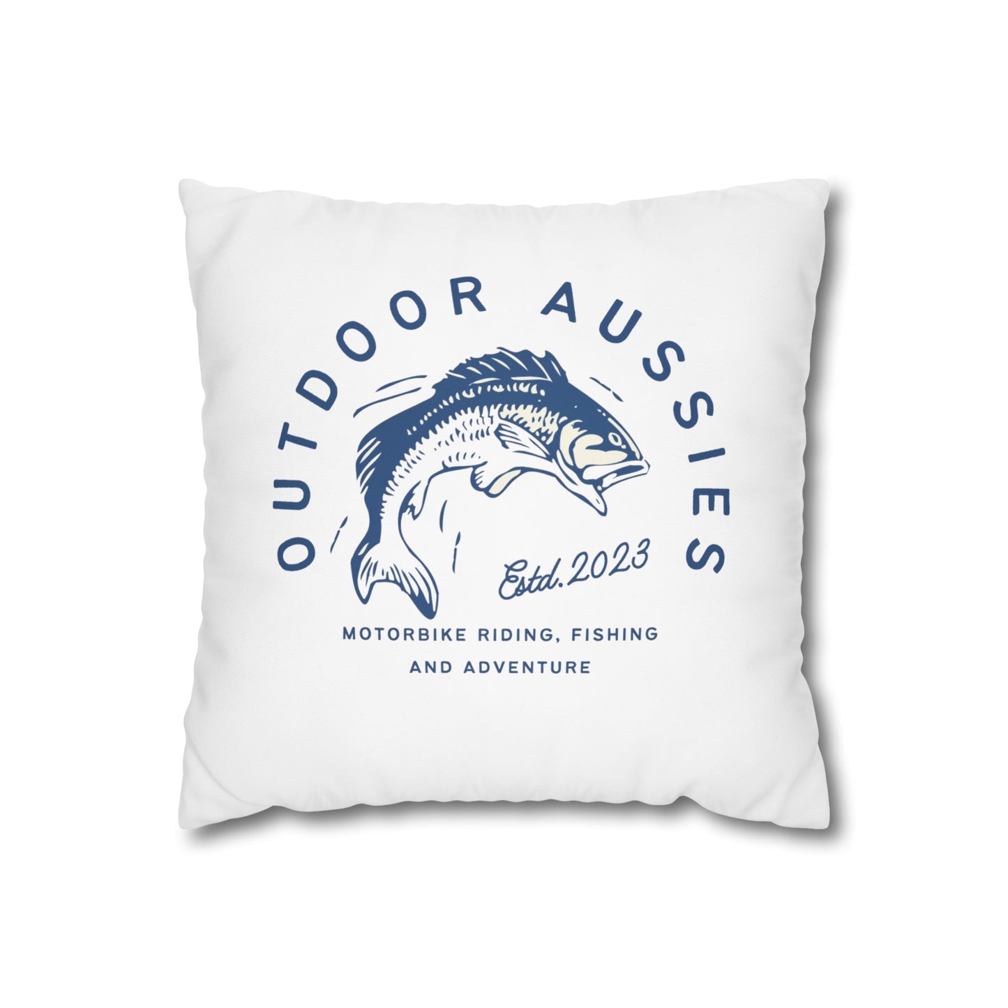 Outdoor Aussies Barra Square Poly Canvas Pillowcase