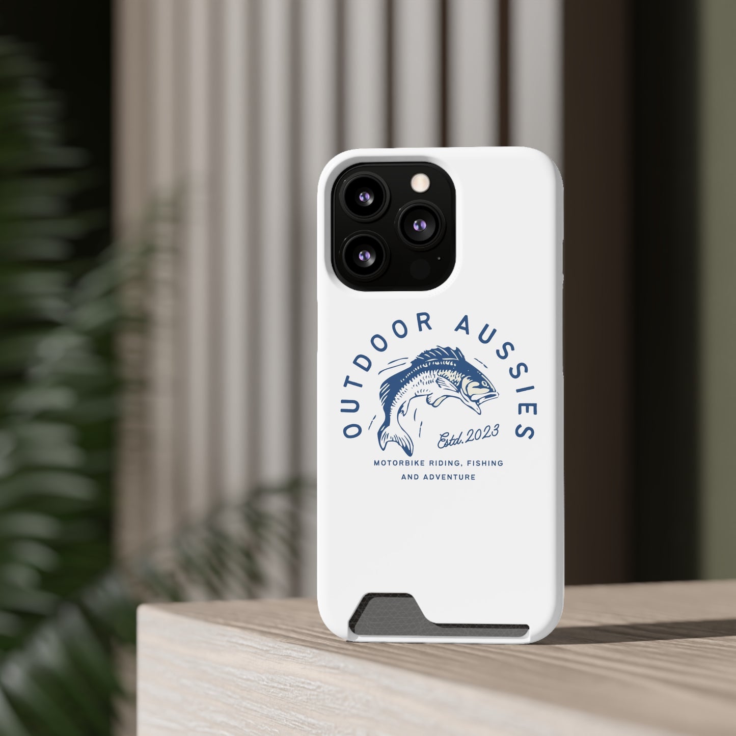 Outdoor Aussies Barra Phone Case With Card Holder