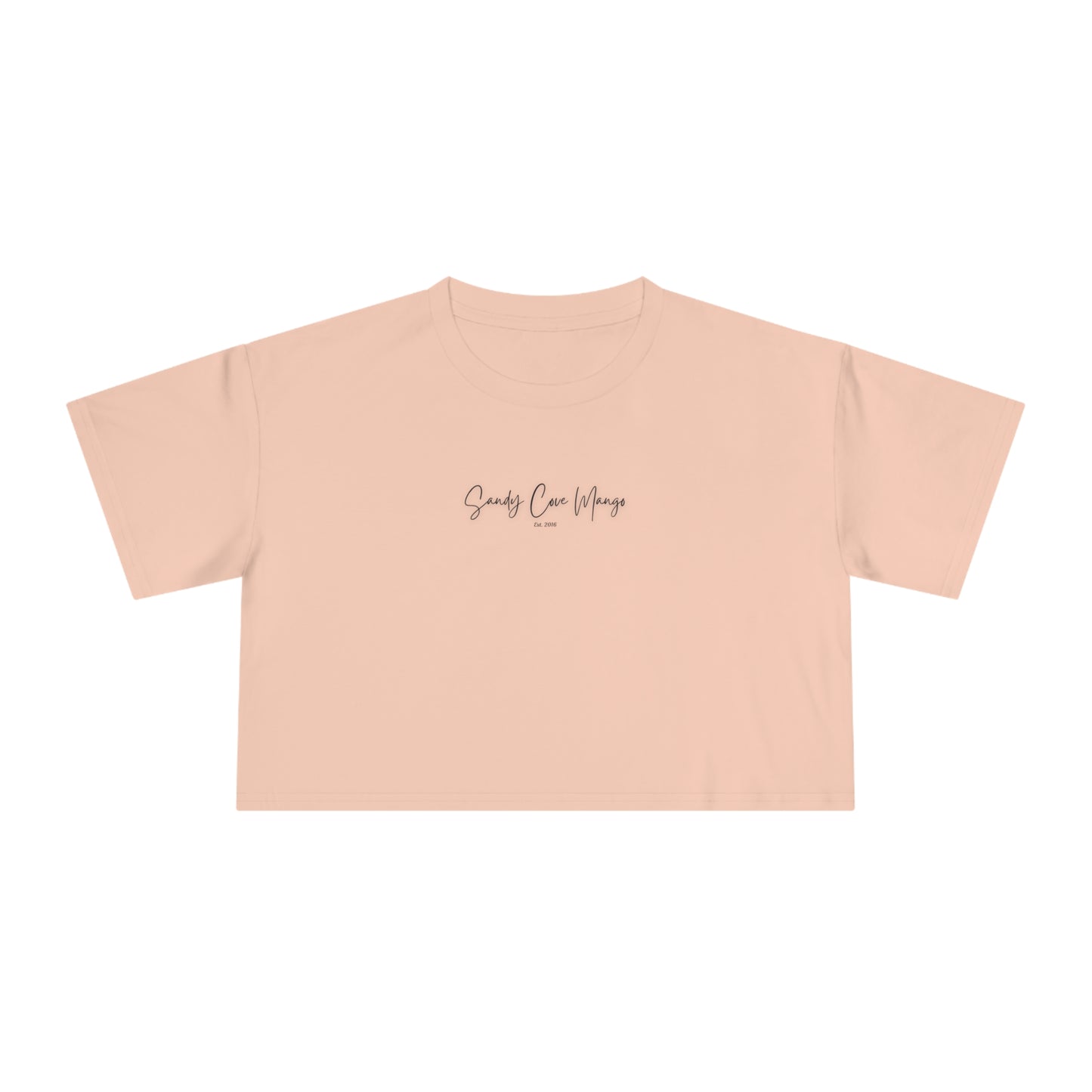 Sandy Cove Mango Women's Crop Tee
