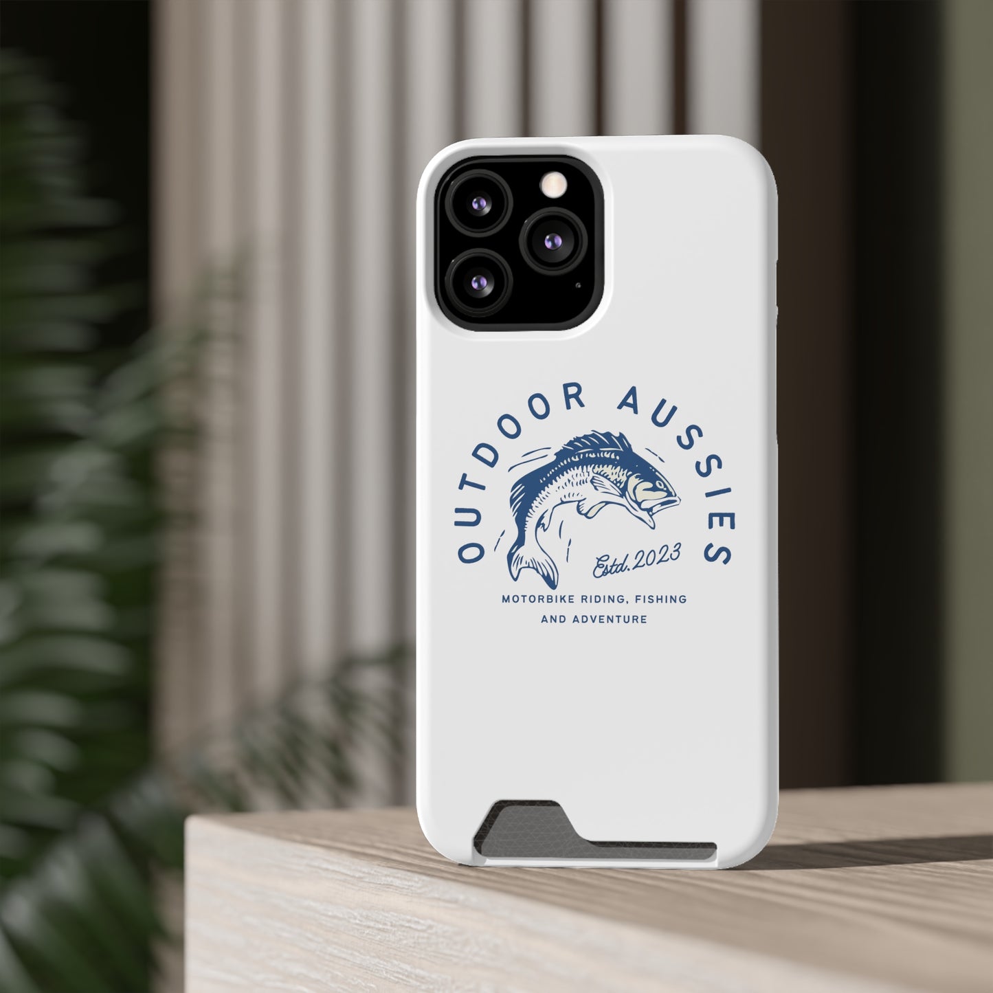 Outdoor Aussies Barra Phone Case With Card Holder