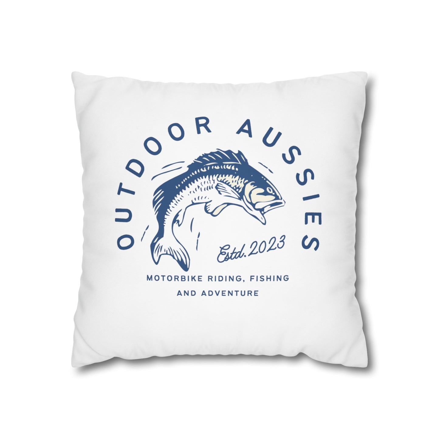 Outdoor Aussies Barra Square Poly Canvas Pillowcase