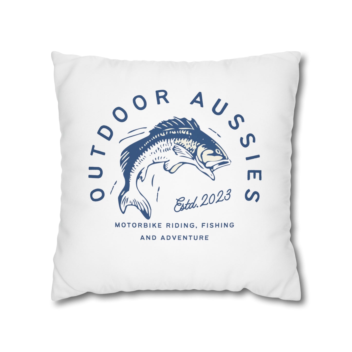 Outdoor Aussies Barra Square Poly Canvas Pillowcase
