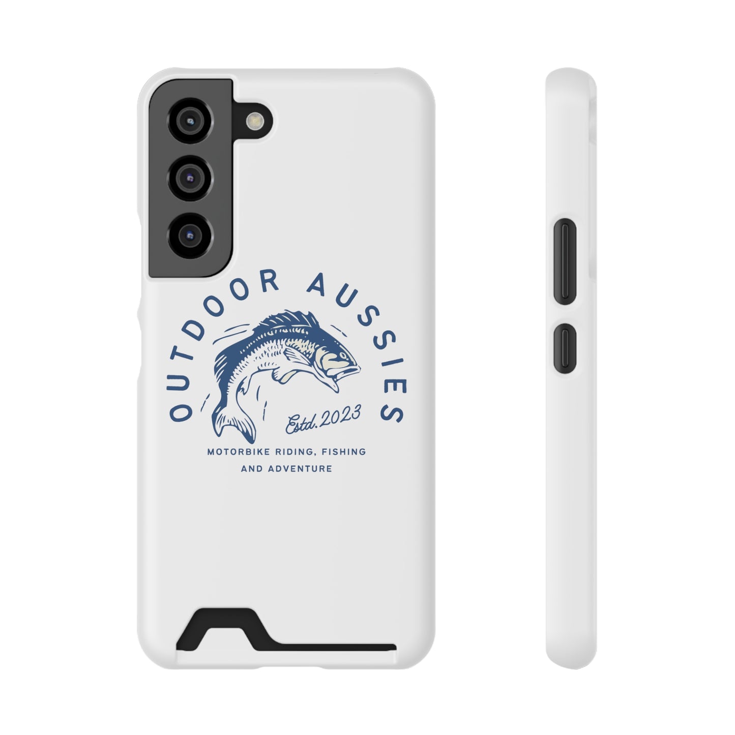 Outdoor Aussies Barra Phone Case With Card Holder