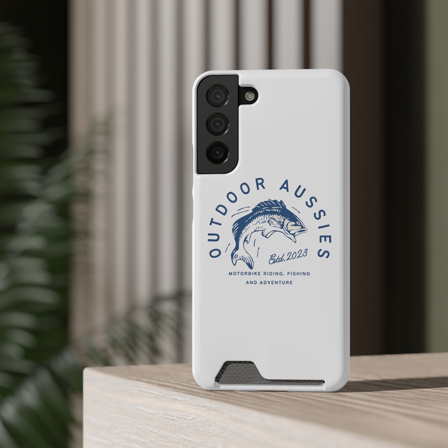 Outdoor Aussies Barra Phone Case With Card Holder