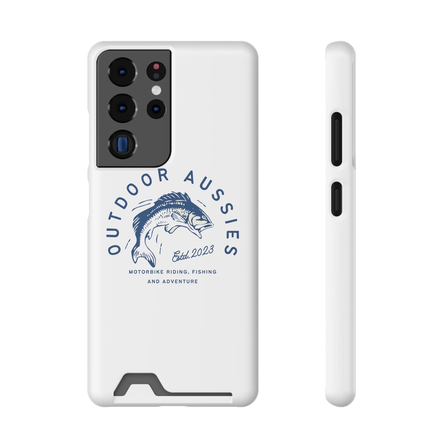 Outdoor Aussies Barra Phone Case With Card Holder