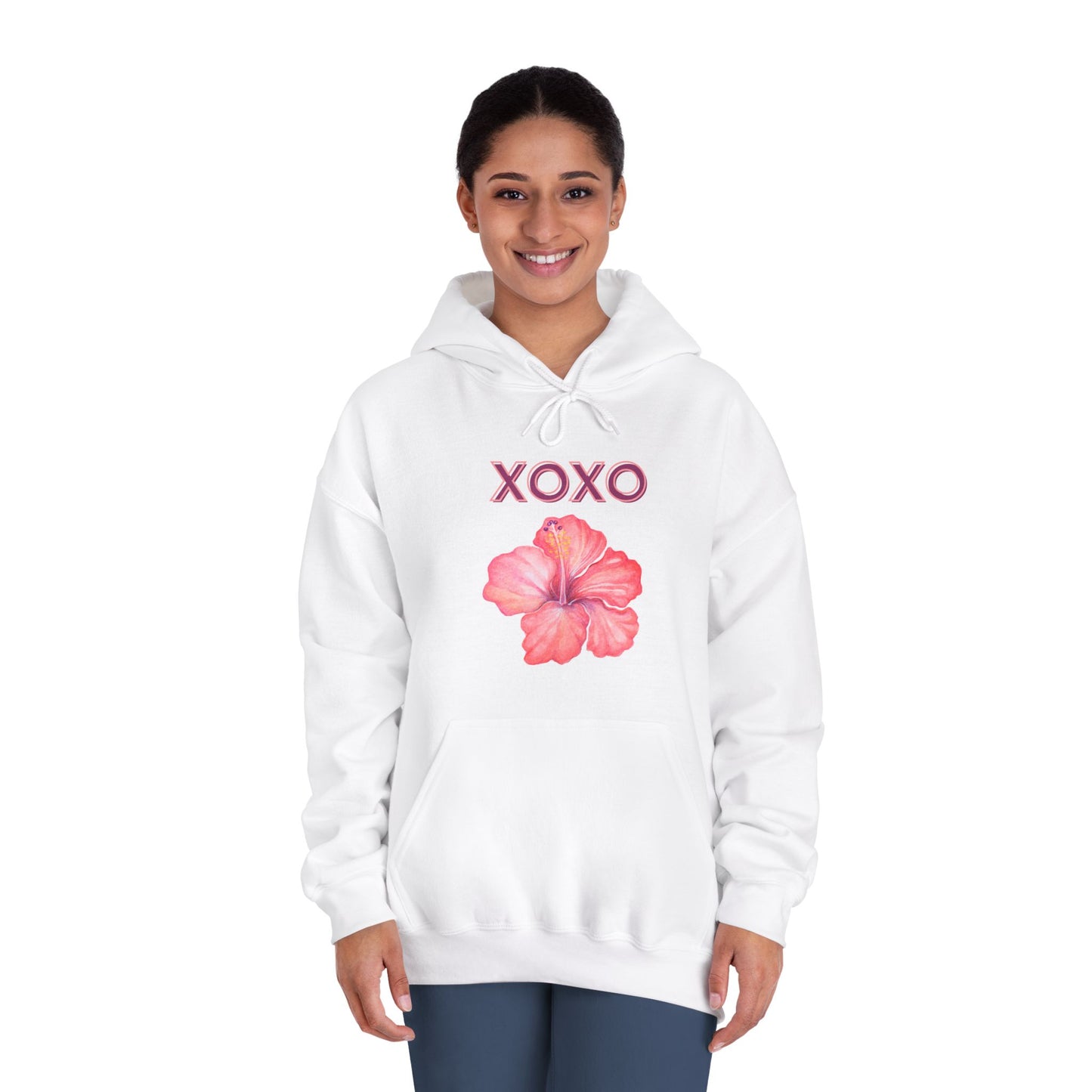 Hibiscus Hooded Sweatshirt