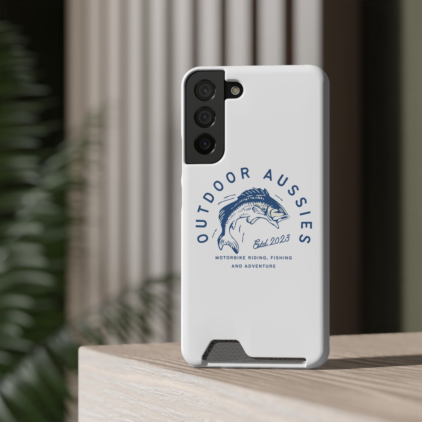 Outdoor Aussies Barra Phone Case With Card Holder