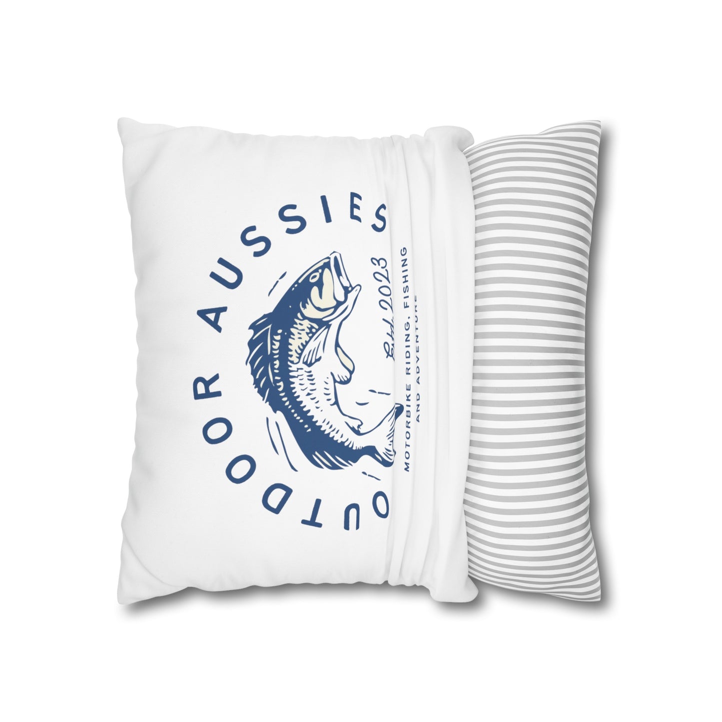 Outdoor Aussies Barra Square Poly Canvas Pillowcase