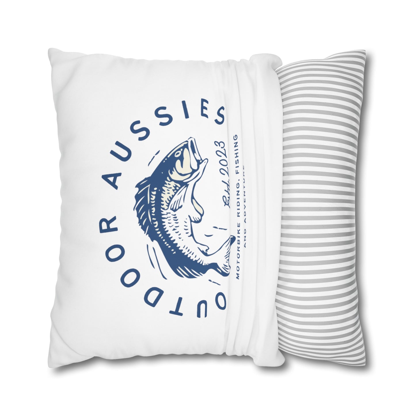 Outdoor Aussies Barra Square Poly Canvas Pillowcase
