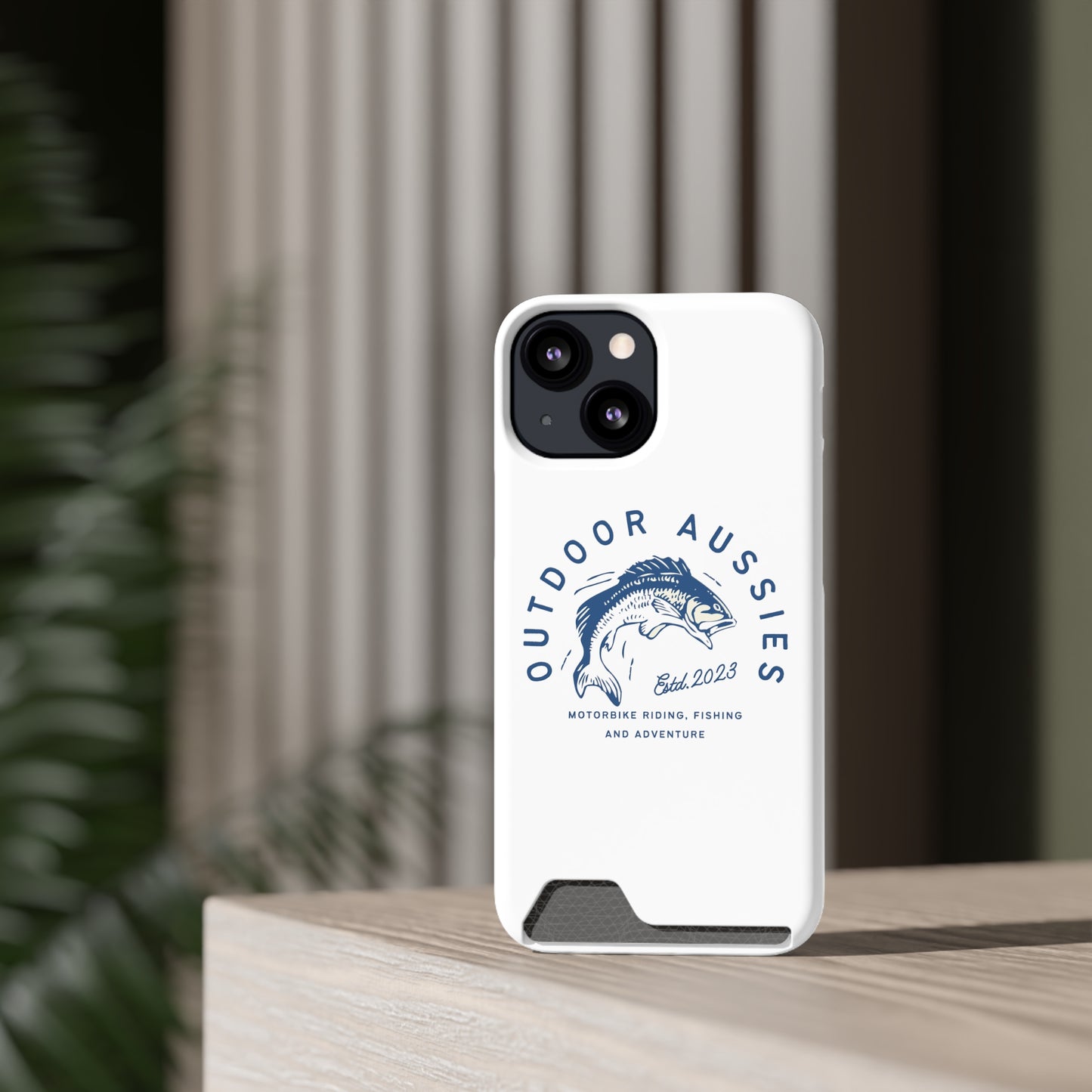 Outdoor Aussies Barra Phone Case With Card Holder