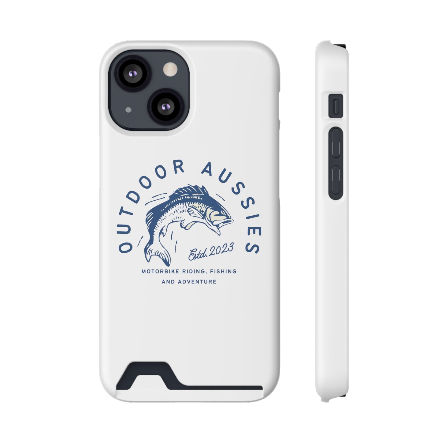 Outdoor Aussies Barra Phone Case With Card Holder