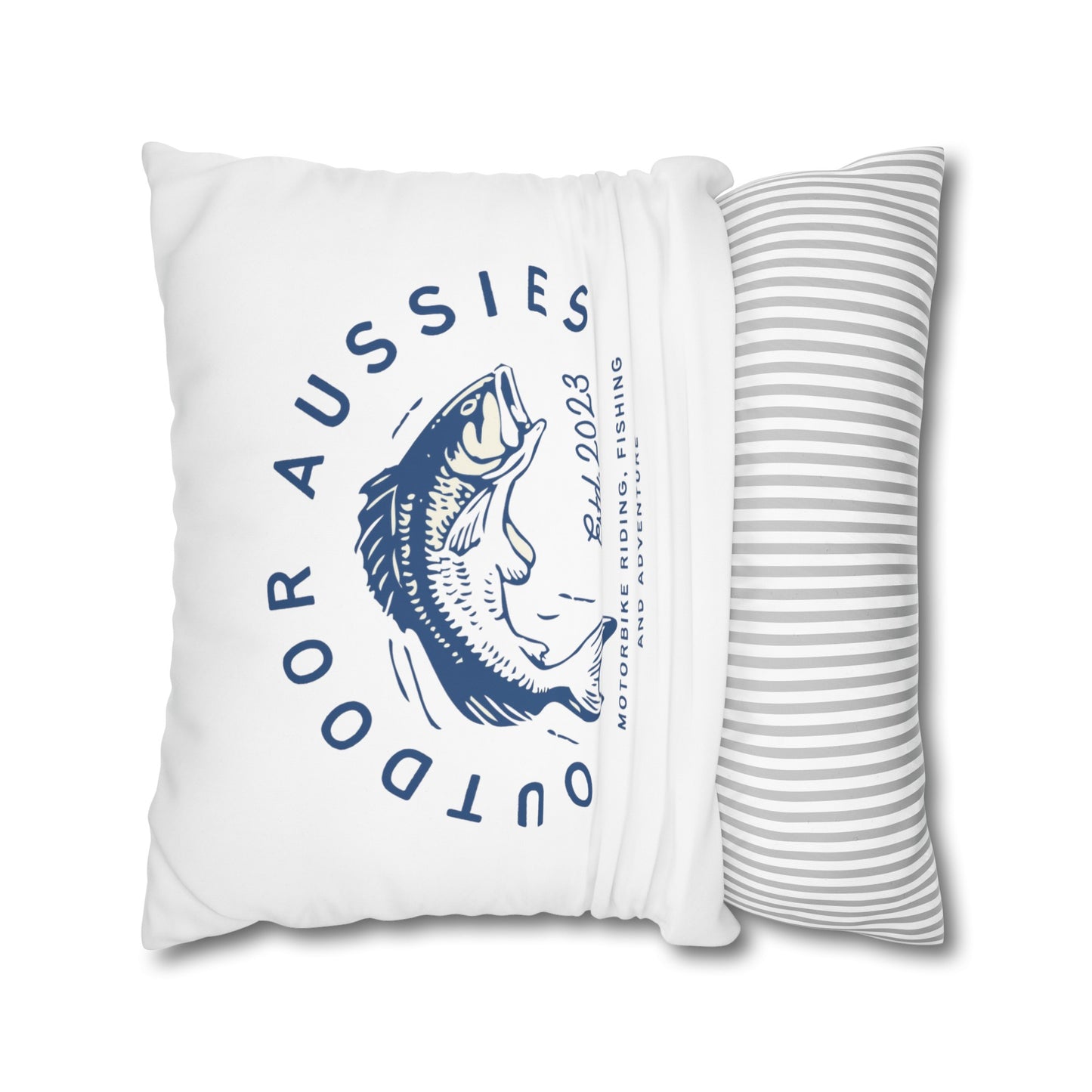 Outdoor Aussies Barra Square Poly Canvas Pillowcase