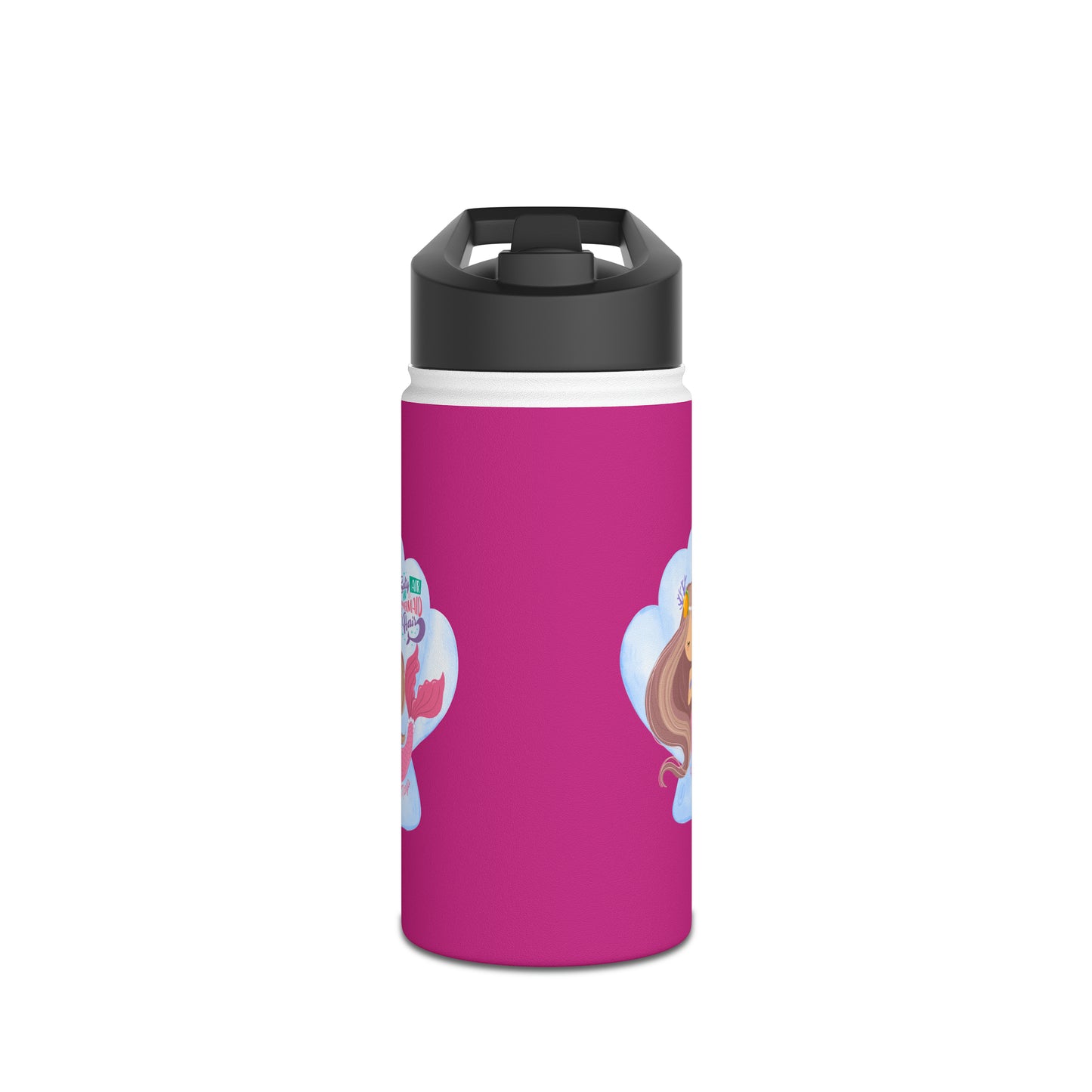 Sandy Cove Mango Salty Air Mermaid Stainless Steel Water Bottle, Standard Lid