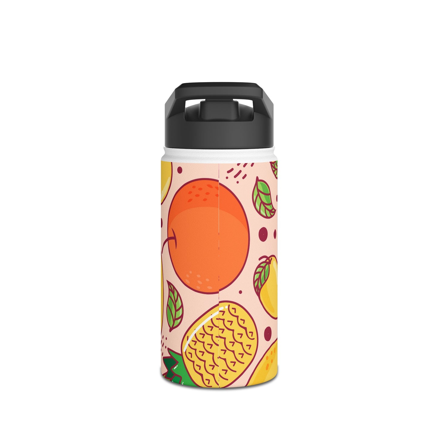 Sandy Cove Mango Tropical Fruit Stainless Steel Water Bottle, Standard Lid