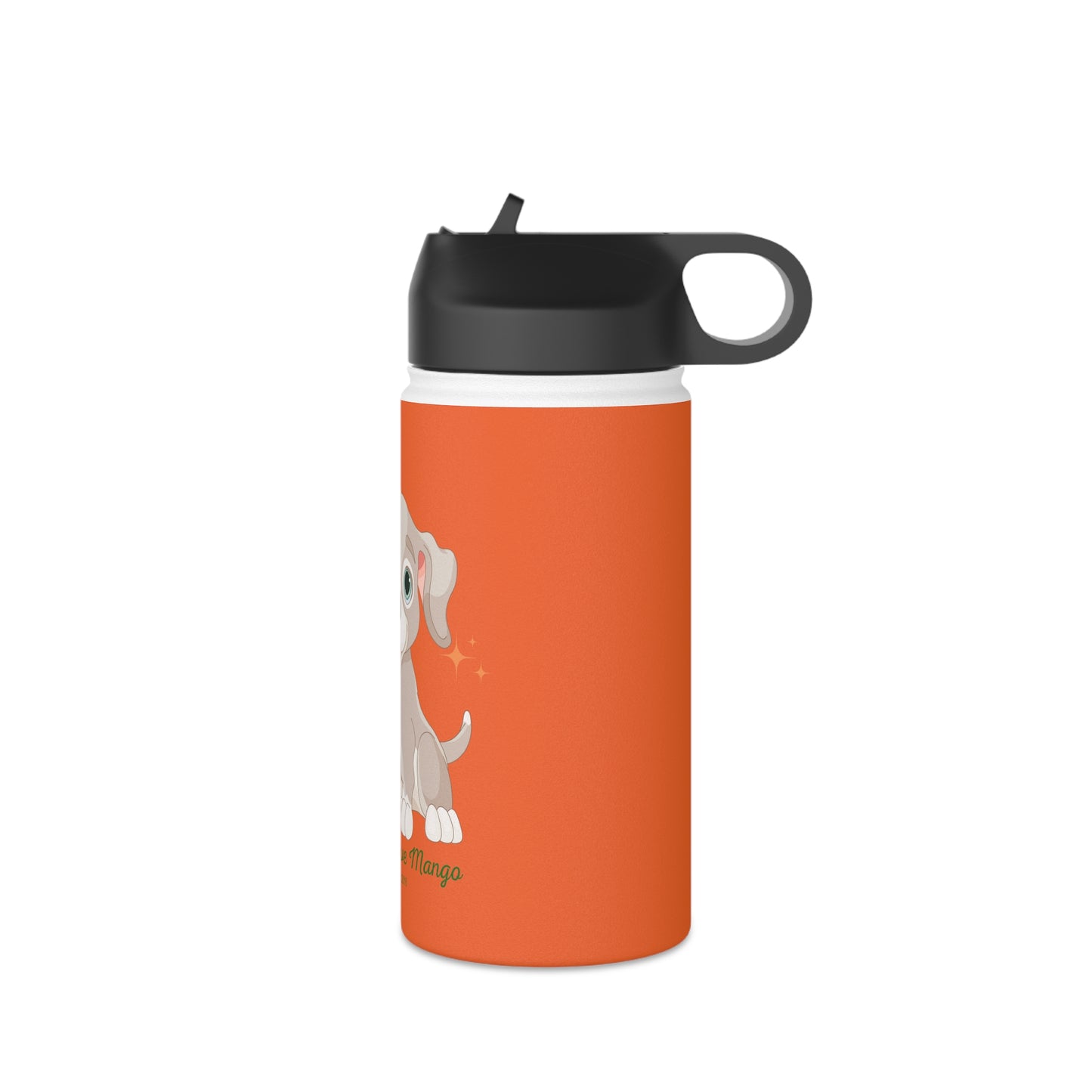 Sandy Cove's Delicious Mangoes Puppy Stainless Steel Water Bottle, Standard Lid