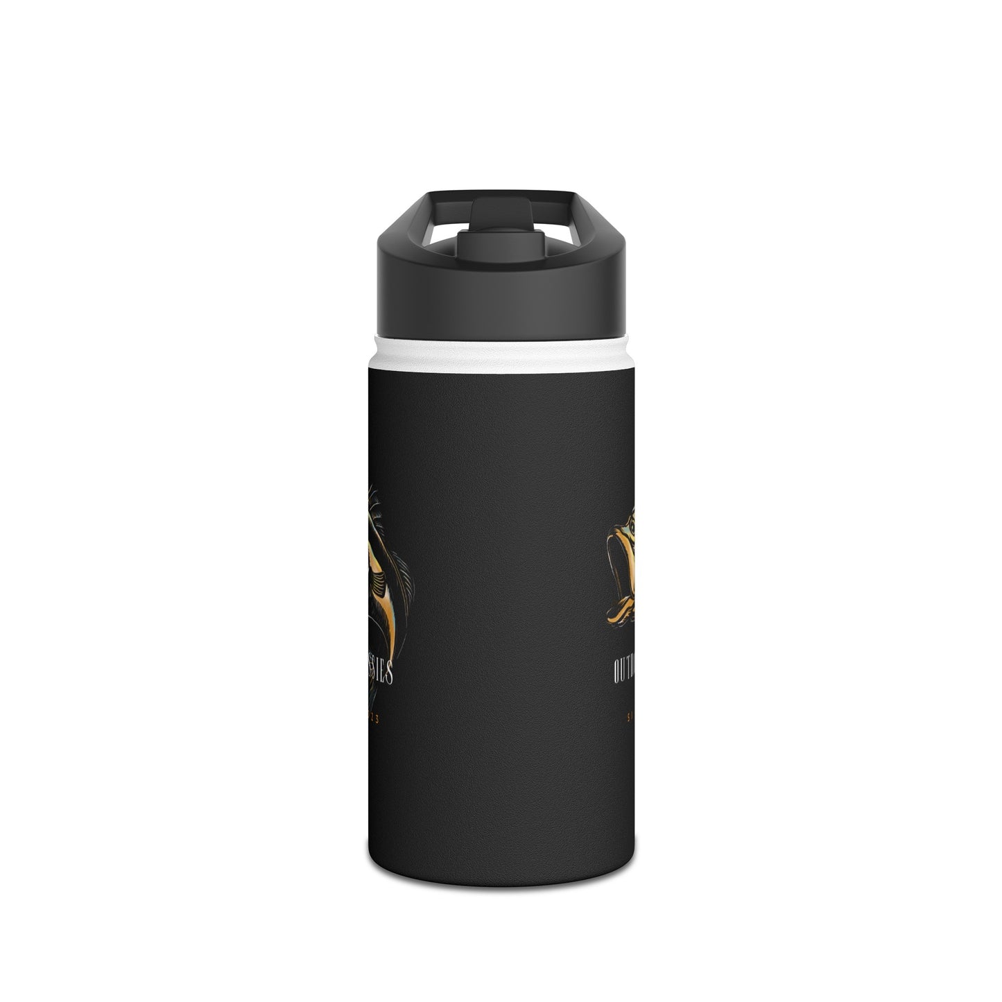 Outdoor Aussies Fishing Stainless Steel Water Bottle, Standard Lid