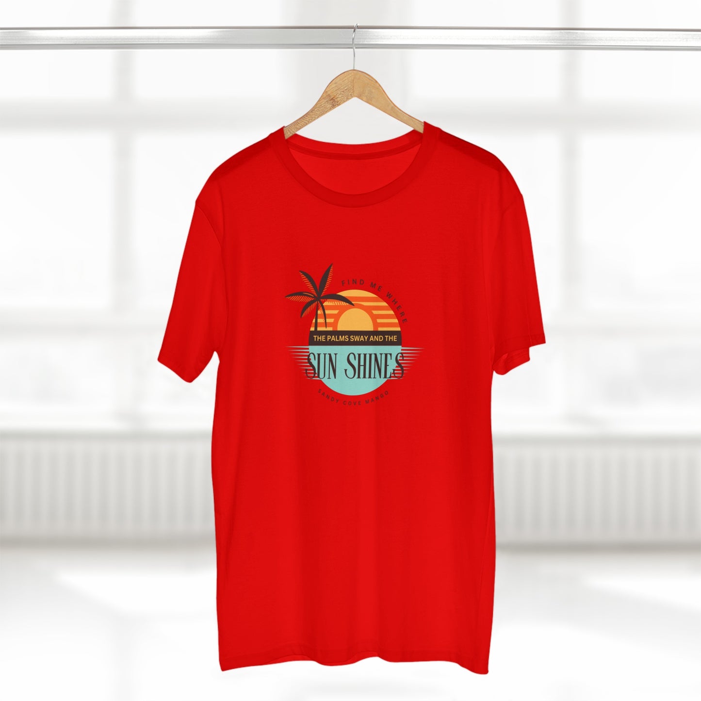 Sandy Cove Mango Sunset Men's Staple Tee