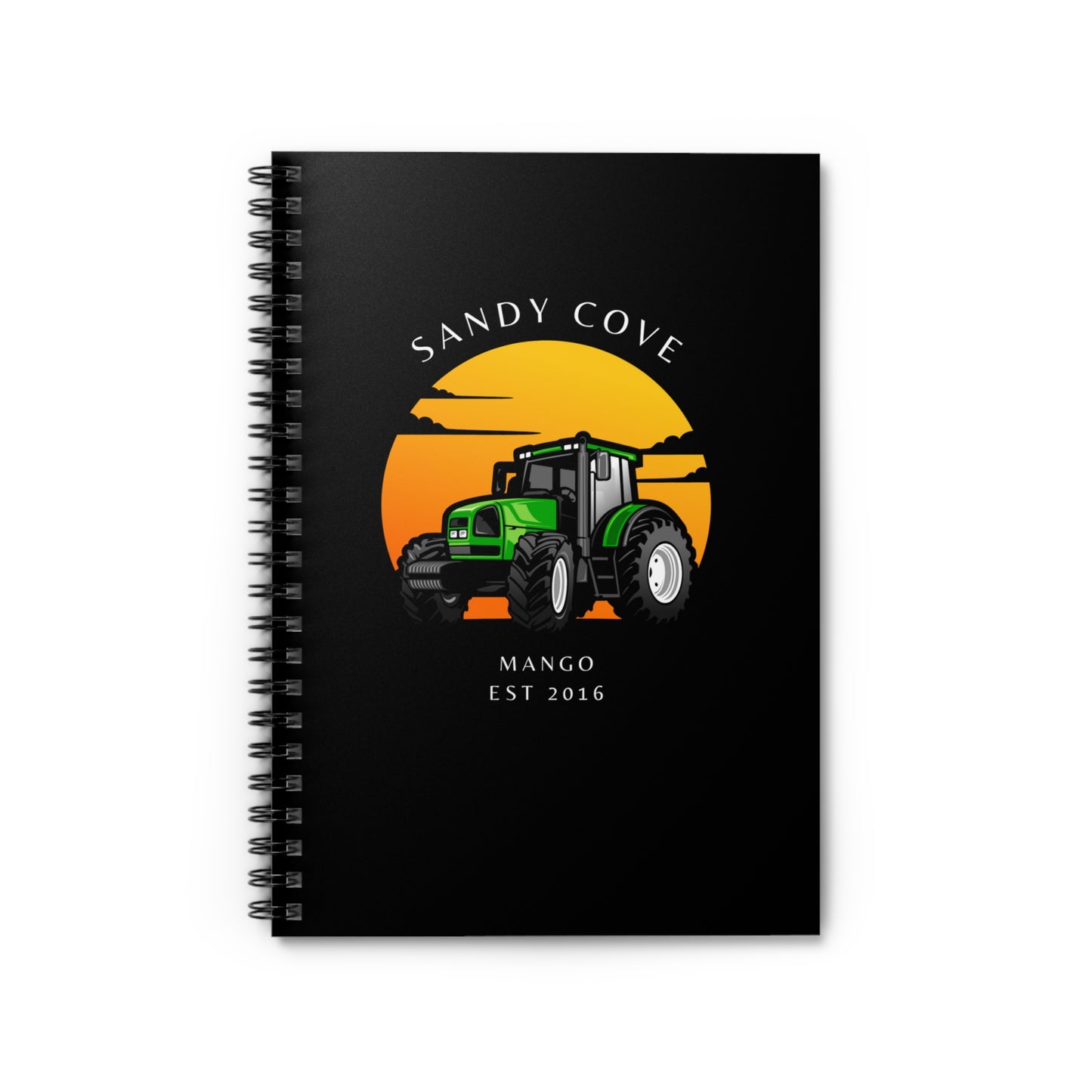 Sandy Cove Mango Tractor Spiral Notebook - Ruled Line (Printed in USA)