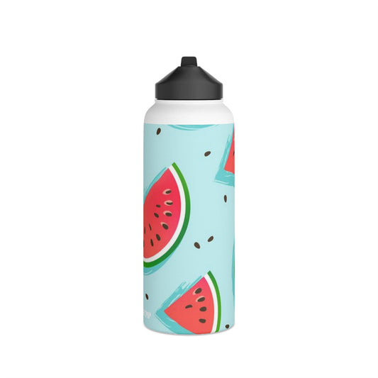 SCMP Watermelon Stainless Steel Water Bottle, Standard Lid