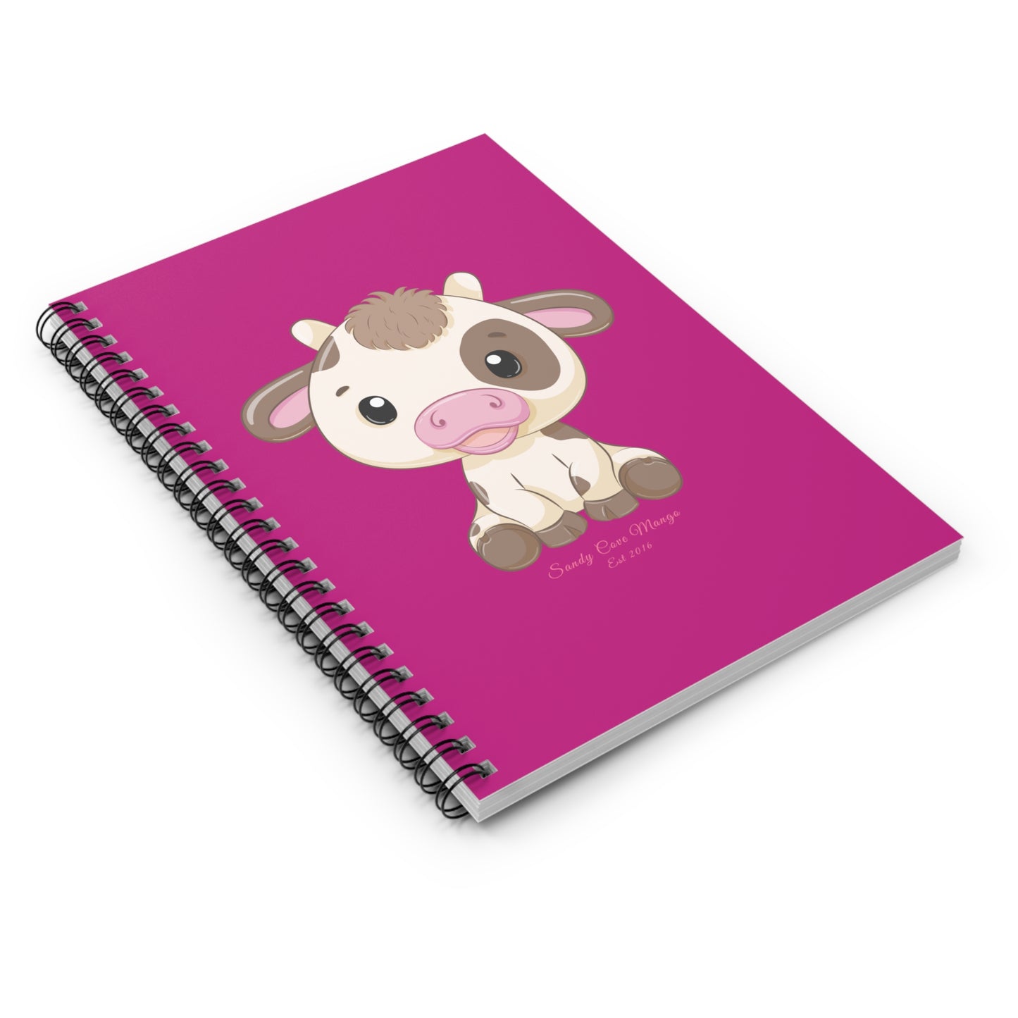 Sandy Cove Mango Cute Cow Spiral Notebook - Ruled Line (available in USA only)