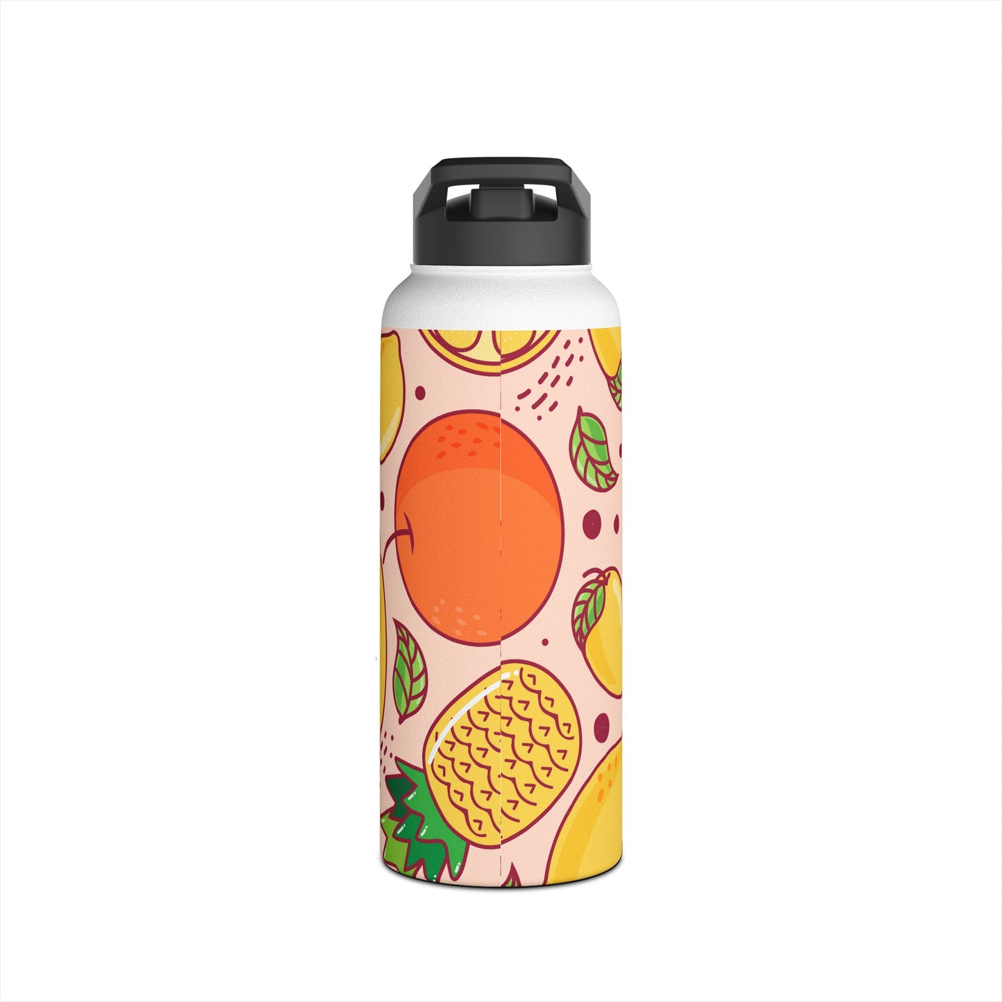 Sandy Cove Mango Tropical Fruit Stainless Steel Water Bottle, Standard Lid