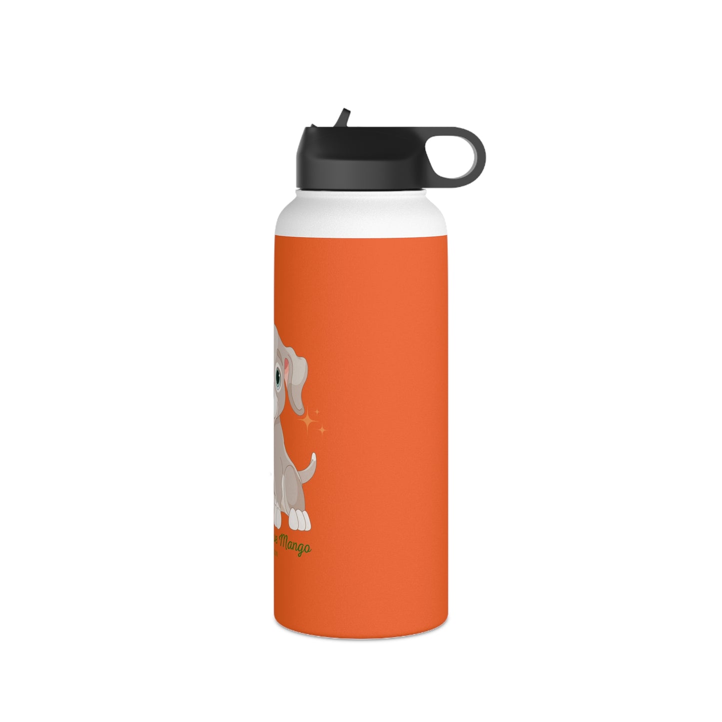 Sandy Cove's Delicious Mangoes Puppy Stainless Steel Water Bottle, Standard Lid