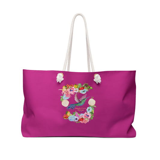 Sandy Cove Mango Birds and Blossoms Weekender Bag (Printed in USA)