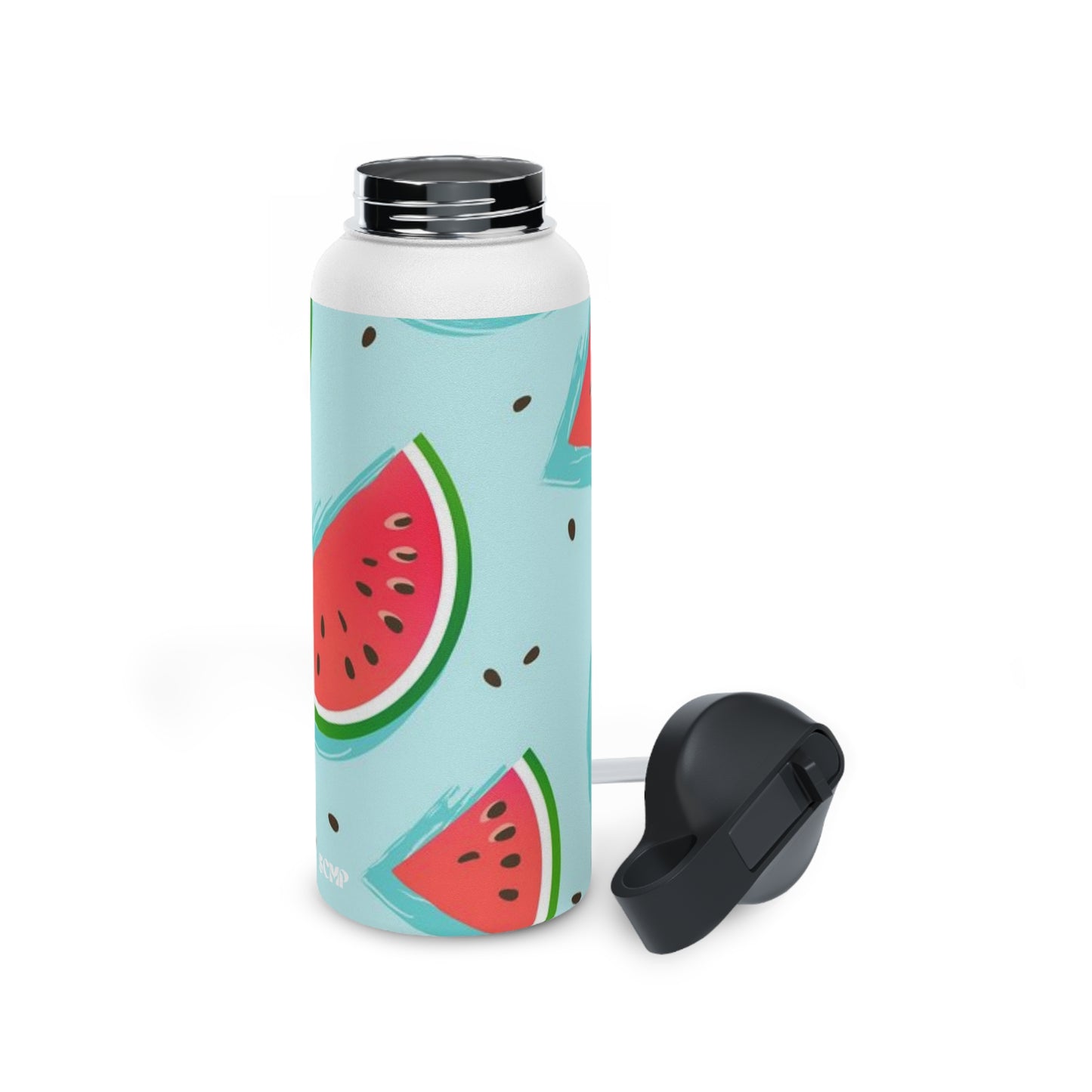 SCMP Watermelon Stainless Steel Water Bottle, Standard Lid