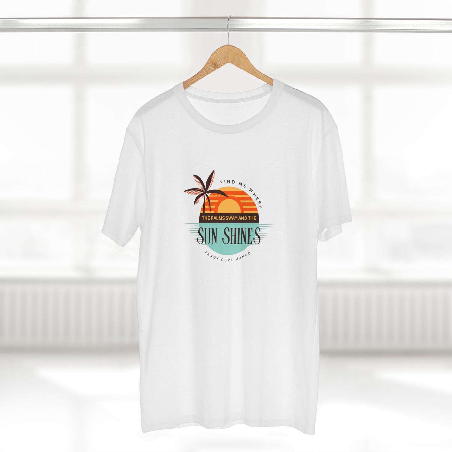 Sandy Cove Mango Sunset Men's Staple Tee