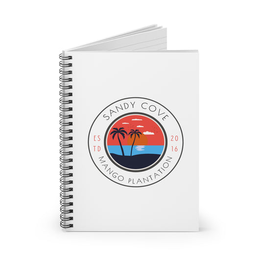 Sandy Cove Mango Beach Spiral Notebook - Ruled Line (Printed in USA)