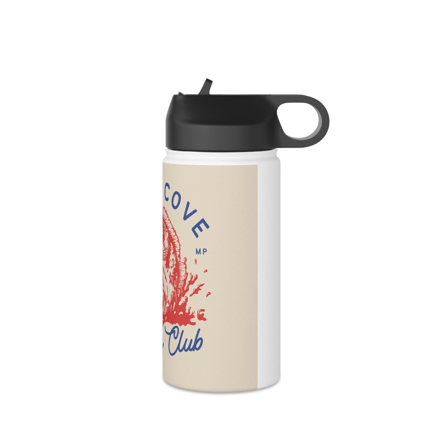 Sandy Cove MP Fishing Club Stainless Steel Water Bottle, Standard Lid